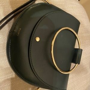Theory Hoop Shoulder Leather Bag